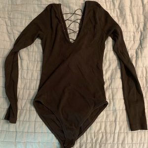 asos lace up bodysuit